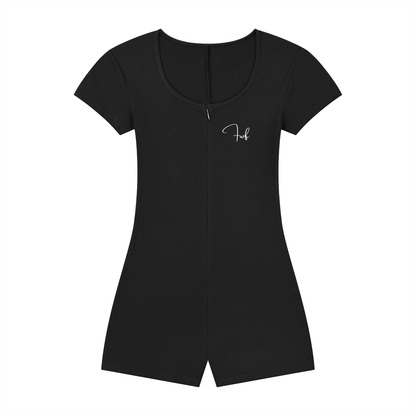 Women's Dual-Function Cape Tie-Waist Romper