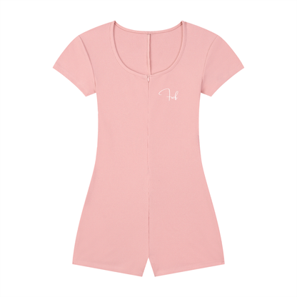 Women's Dual-Function Cape Tie-Waist Romper