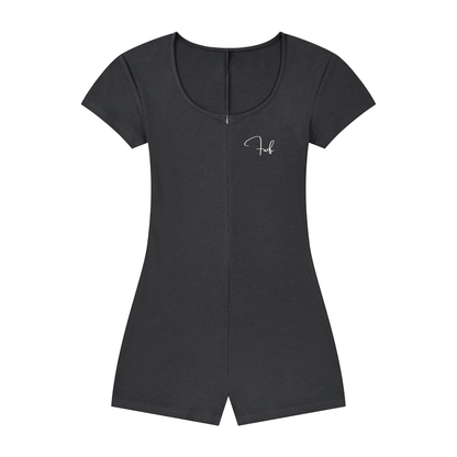 Women's Dual-Function Cape Tie-Waist Romper
